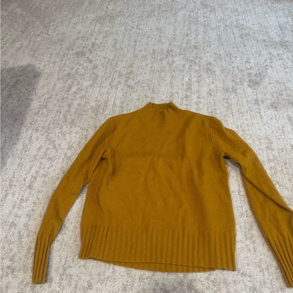 J. Crew Women's Mustard Turtleneck Sweater